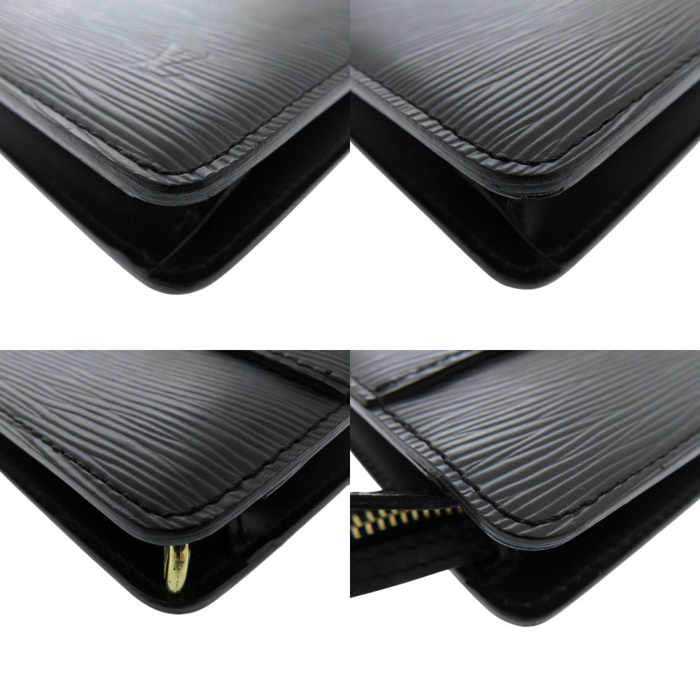 LOUIS VUITTON Clutch bag M52522 Epi Leather Noir business bag Epi Pochette Homme mens