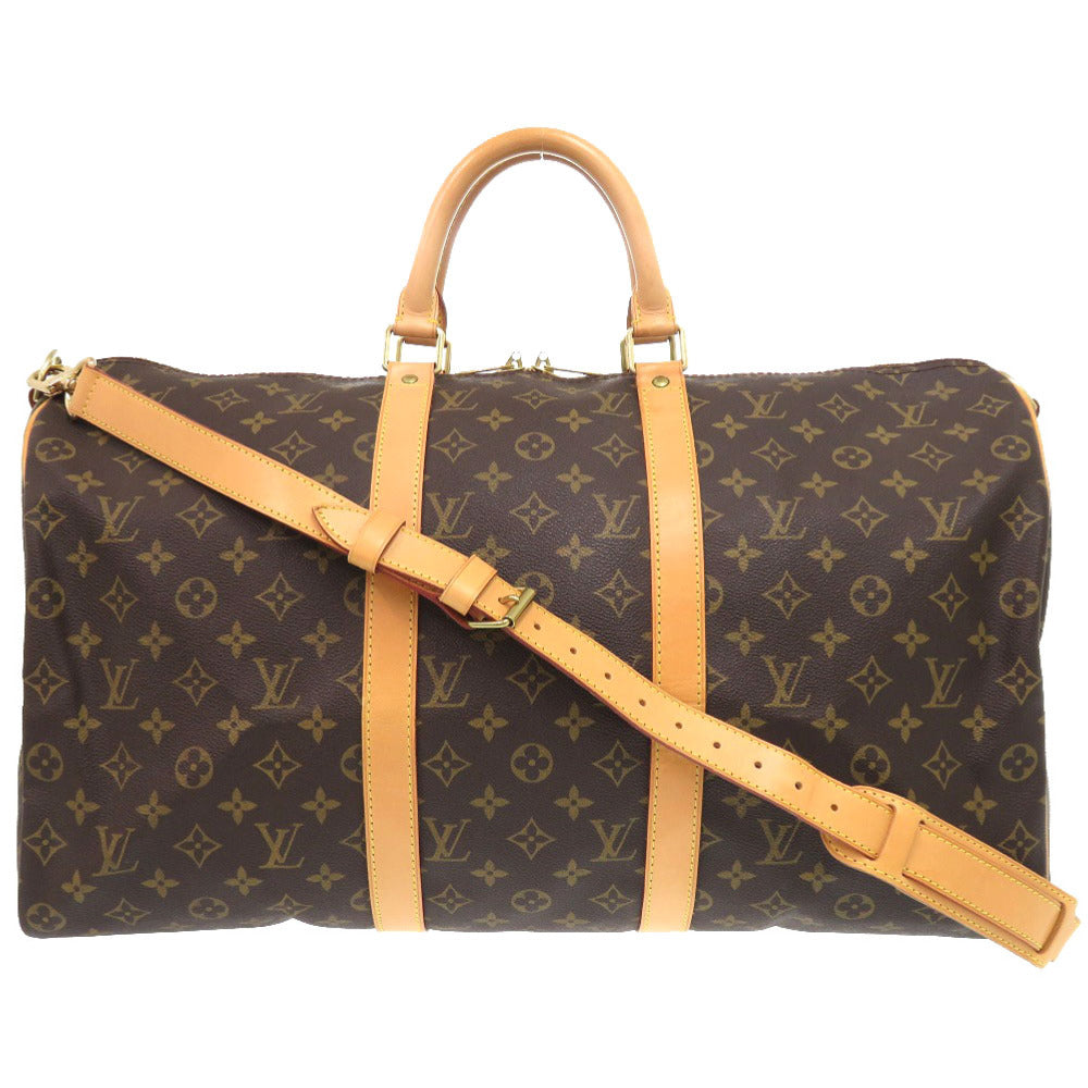 LOUIS VUITTON Boston Duffel bag M41416 Monogram canvas Brown Monogram Keepall bandouliere50 mens