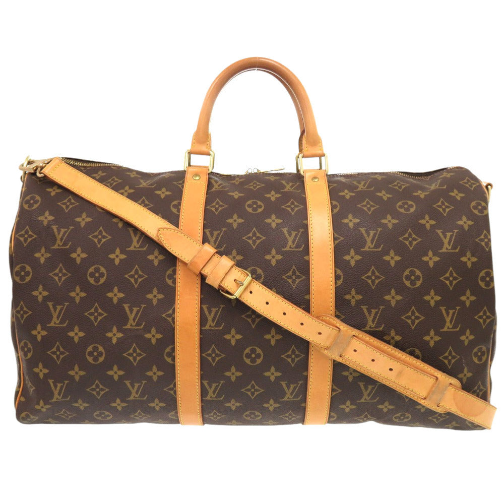LOUIS VUITTON Boston Duffel bag M41416 Monogram canvas Brown Monogram Keepall bandouliere50 mens