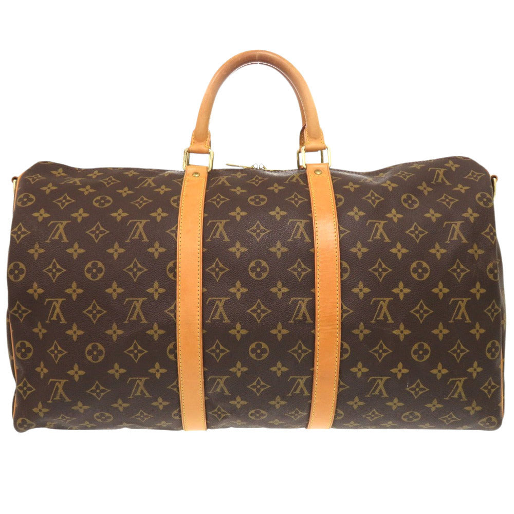 LOUIS VUITTON Boston Duffel bag M41416 Monogram canvas Brown Monogram Keepall bandouliere50 mens