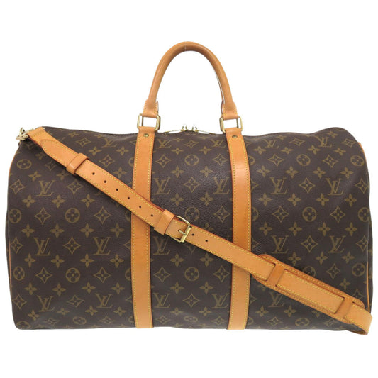 LOUIS VUITTON Boston Duffel bag M41416 Monogram canvas Brown Monogram Keepall bandouliere50 mens