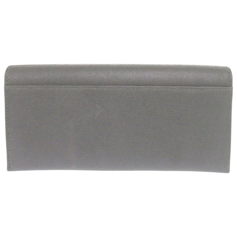 GUCCI Long Wallet Purse 256348 leather gray Interlocking G mens