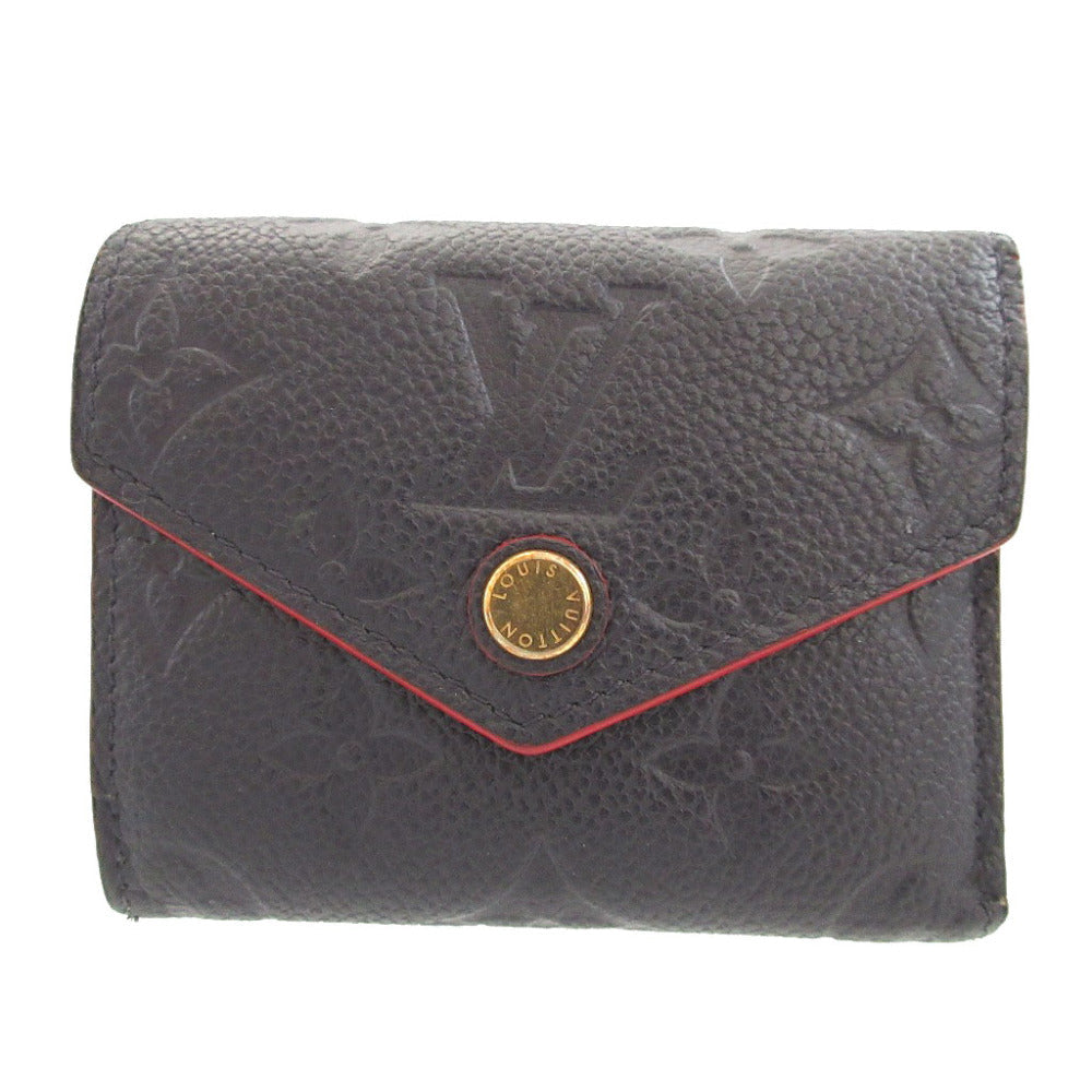 LOUIS VUITTON Bifold Wallet M58880 Monogram Ann Platt Navy Monogram Ann Platt Portefeuille Zoe unisex(Unisex)