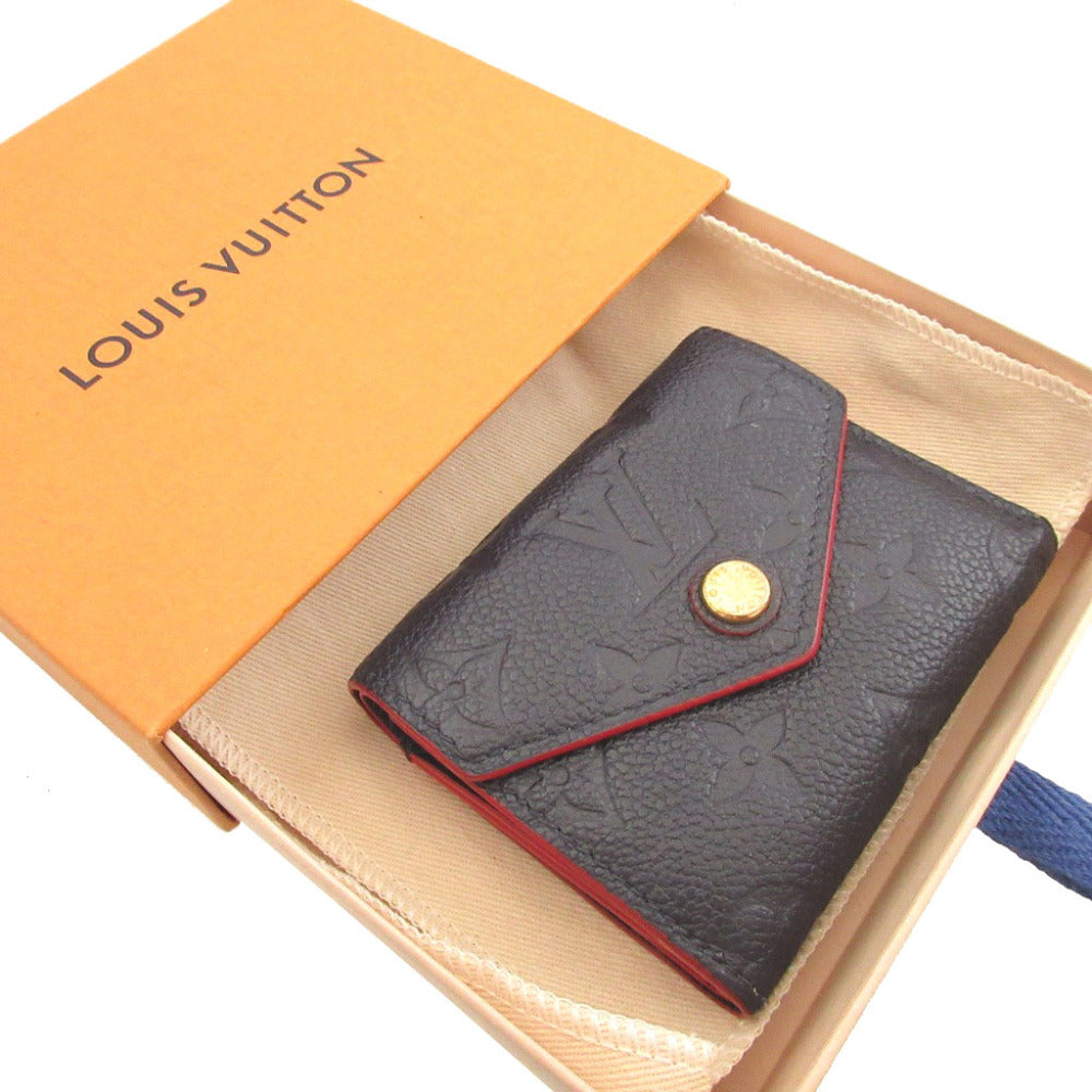 LOUIS VUITTON Bifold Wallet M58880 Monogram Ann Platt Navy Monogram Ann Platt Portefeuille Zoe unisex(Unisex)