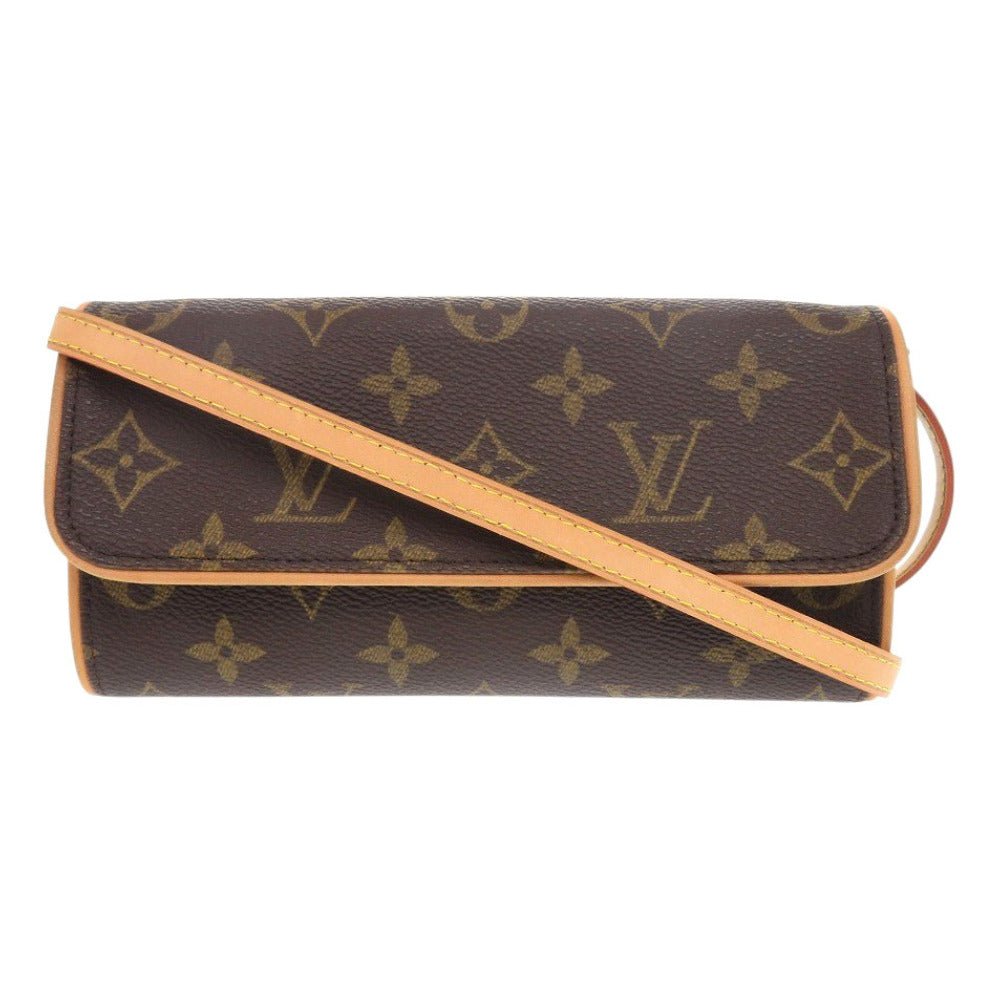 LOUIS VUITTON Shoulder Bag M51854 Monogram canvas Brown Monogram Pochette Twin PM