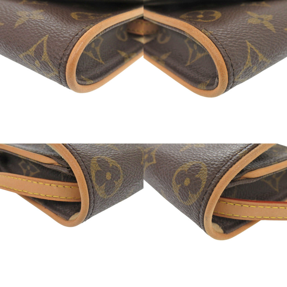 LOUIS VUITTON Shoulder Bag M51854 Monogram canvas Brown Monogram Pochette Twin PM