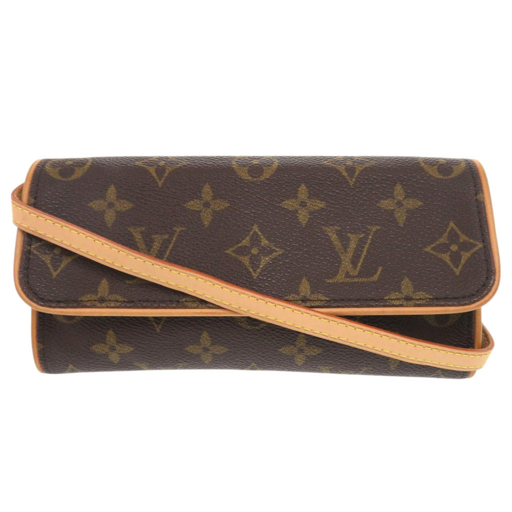 LOUIS VUITTON Shoulder Bag M51854 Monogram canvas Brown Monogram Pochette Twin PM Women