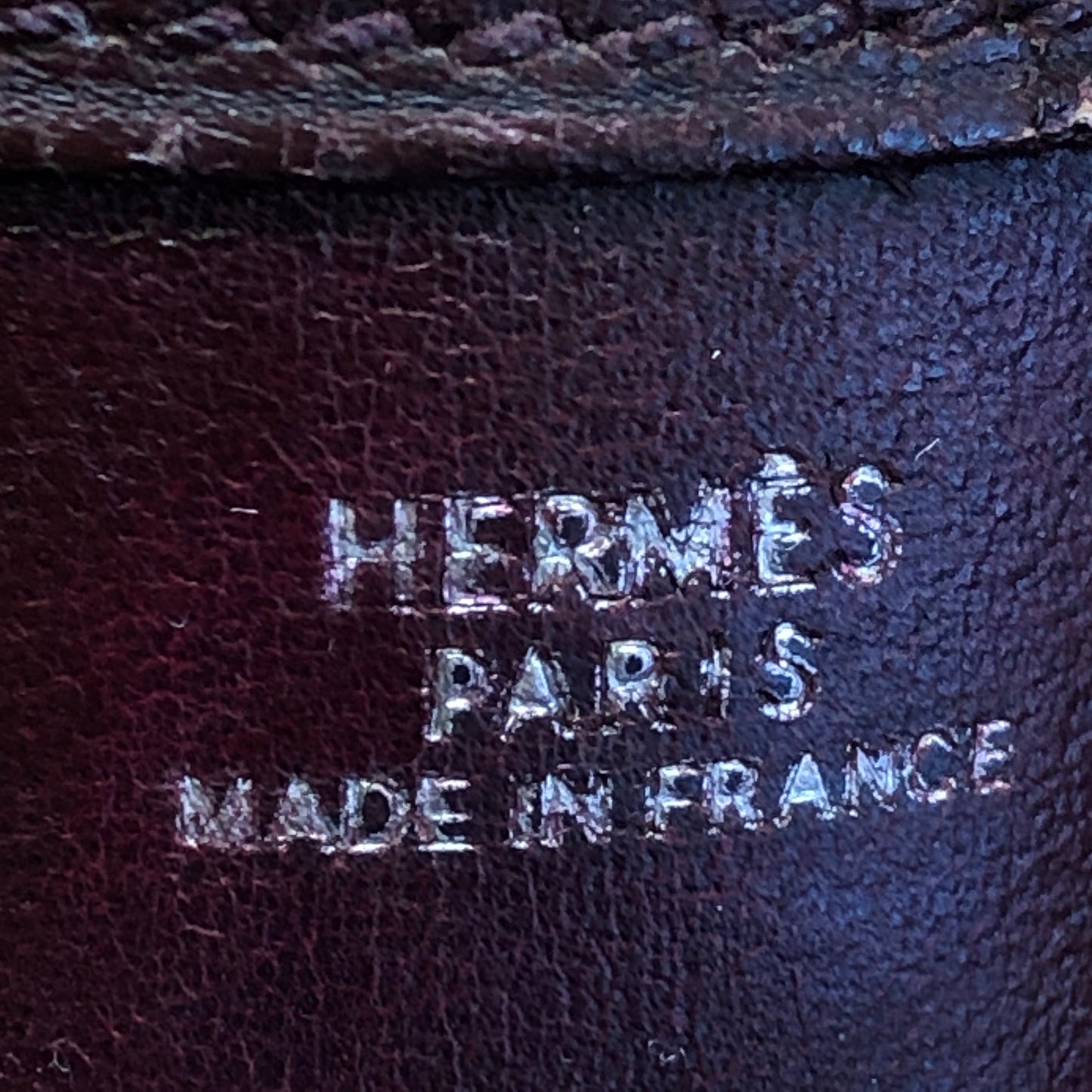 Hermes TPM Mini Evelyne I Bag Dark Red Box Calf Year 2002