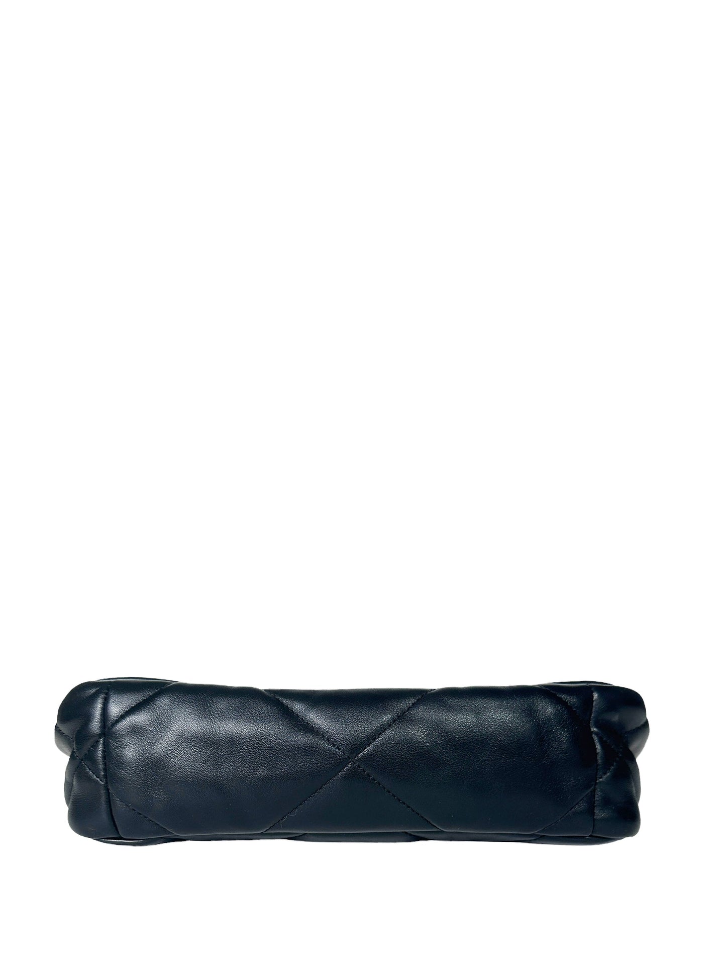 Chanel 2023 Black Lambskin Quilted Medium 19 Bag