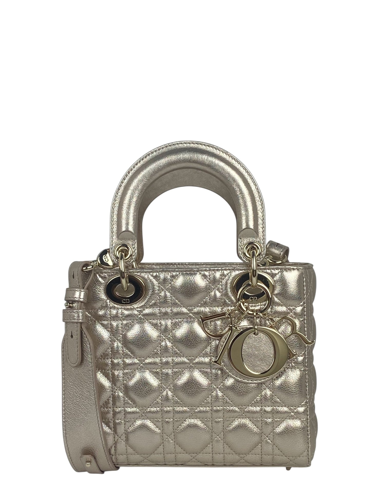 Christian Dior Gold My ABCDior Small Lady Dior