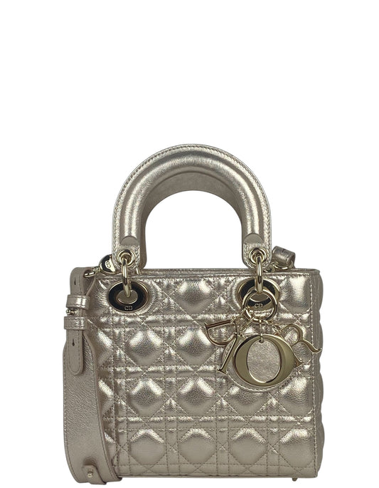 Christian Dior Gold My ABCDior Small Lady Dior