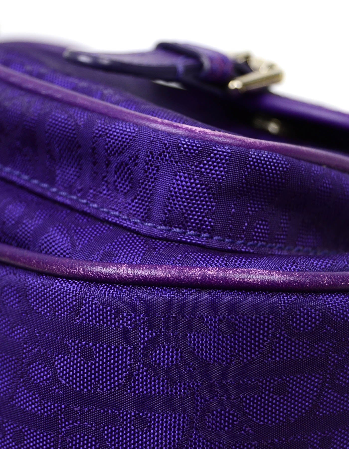 Christian Dior   Purple Monogram Shoulder Bag