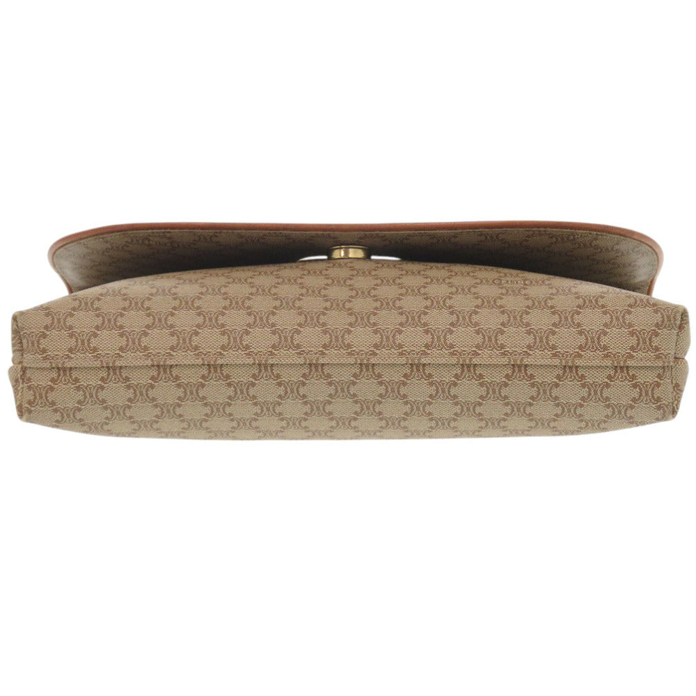 CELINE Shoulder Bag PVC, Leather beige Macadam Women