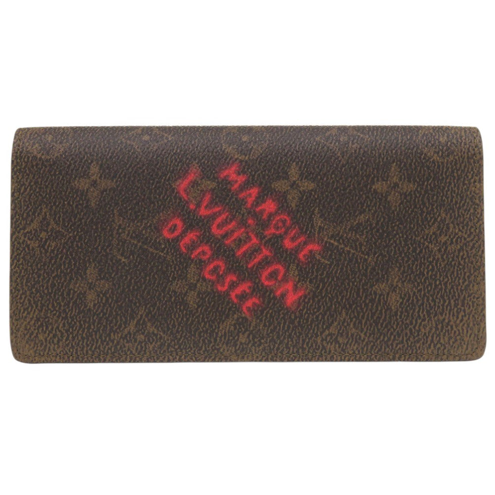 LOUIS VUITTON Long Wallet Purse M11706 Coated canvas Brown Long Wallet Bi-fold Wallet Monogram Dust Portefeuille Brother mens