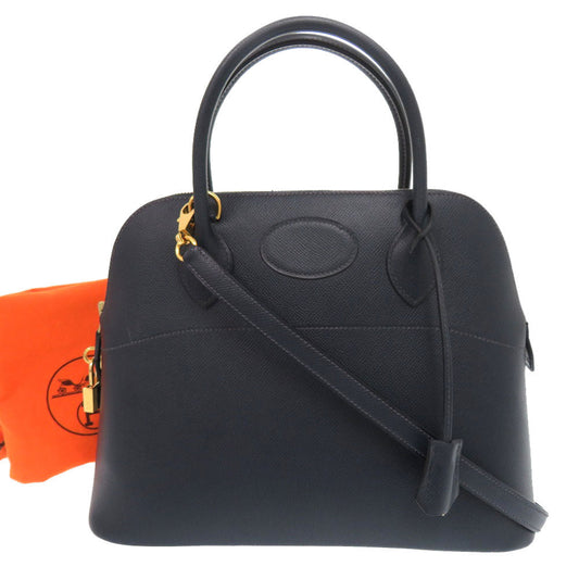 HERMES Handbag Courchevel Navy Bored 31