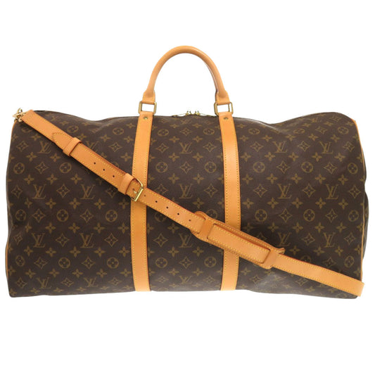 LOUIS VUITTON Boston Duffel bag M41412 Monogram canvas Brown Monogram Keepall bandouliere60
