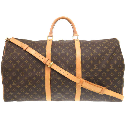 LOUIS VUITTON Boston Duffel bag M41412 Monogram canvas Brown Monogram Keepall bandouliere60