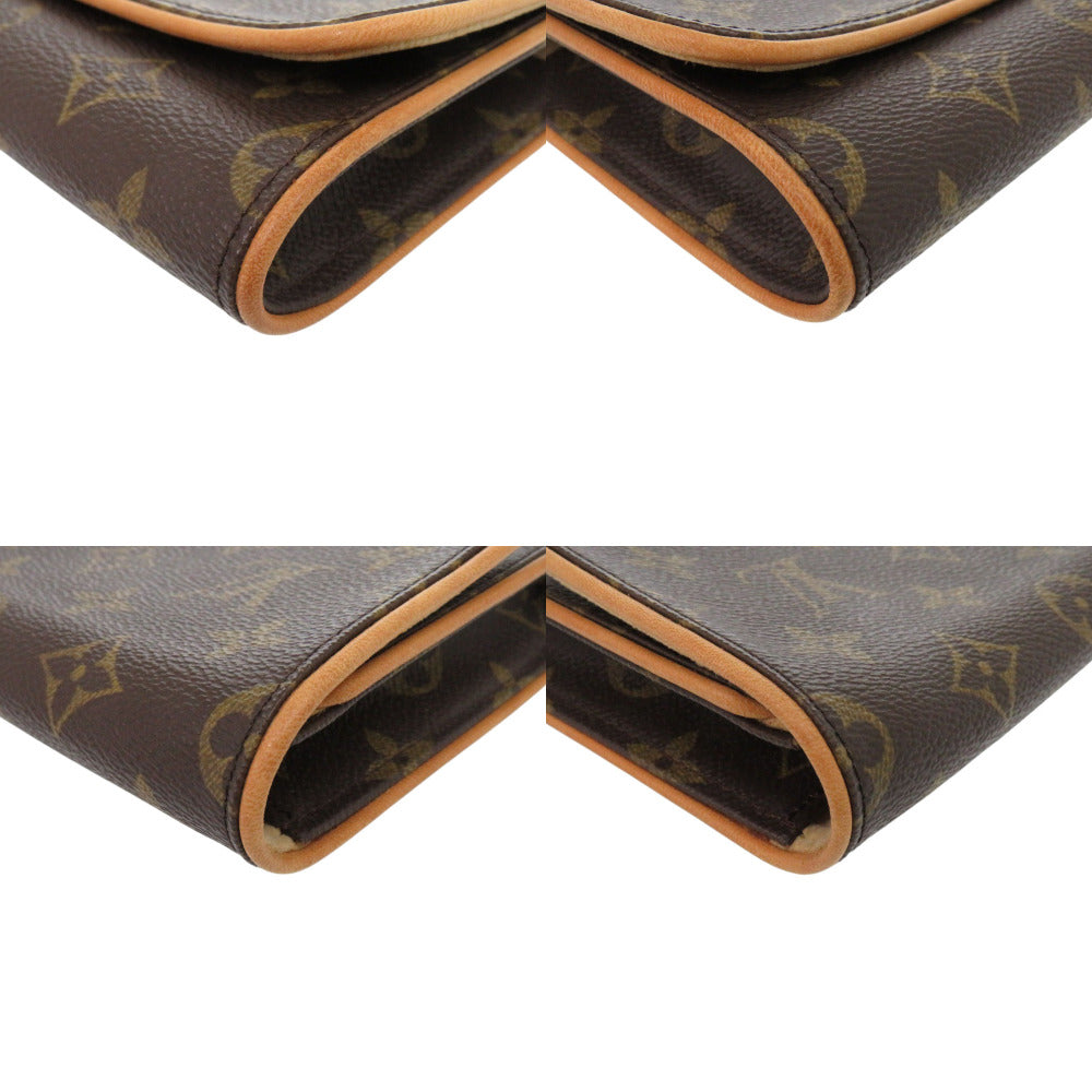 LOUIS VUITTON Shoulder Bag M51852 Monogram canvas Brown Monogram Pochette Twin GM Women