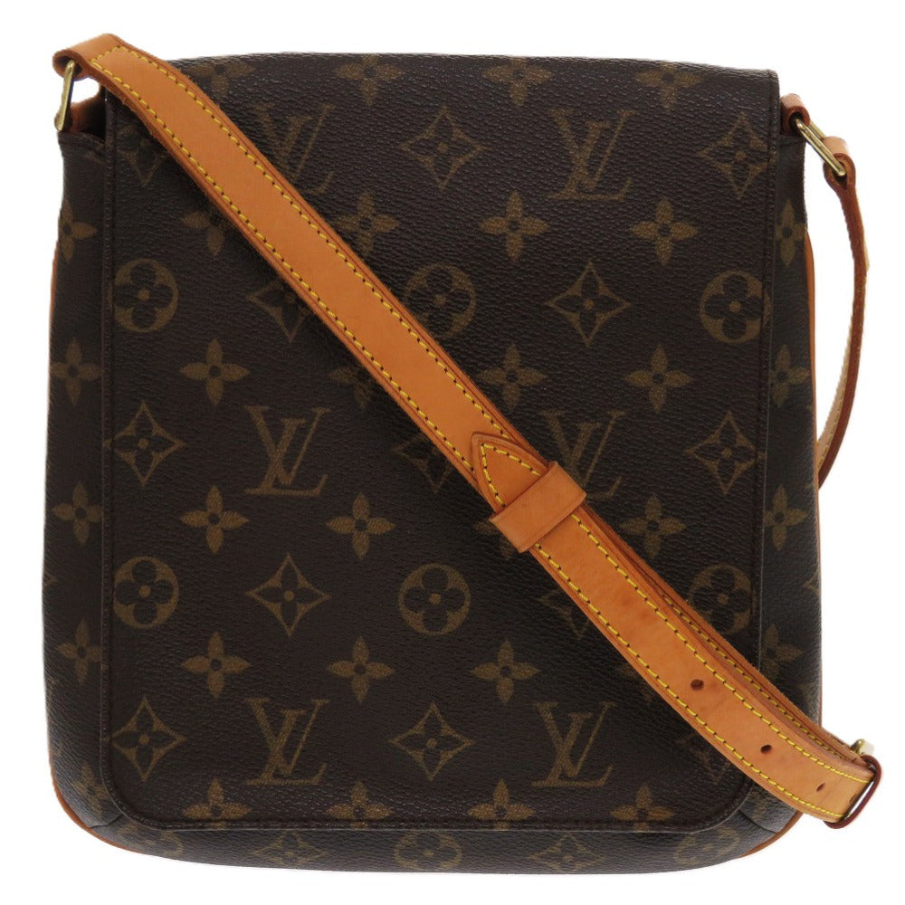 LOUIS VUITTON Shoulder Bag M51387 Monogram canvas Brown Long strap Monogram Musette Salsa Women