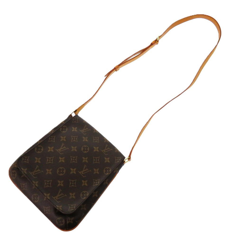 LOUIS VUITTON Shoulder Bag M51387 Monogram canvas Brown Long strap Monogram Musette Salsa Women