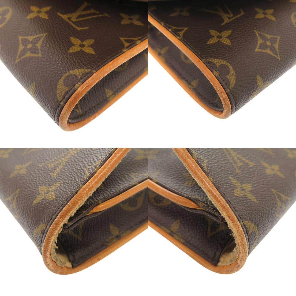 LOUIS VUITTON Shoulder Bag M51852 Monogram canvas Brown Monogram Pochette Twin GM Women