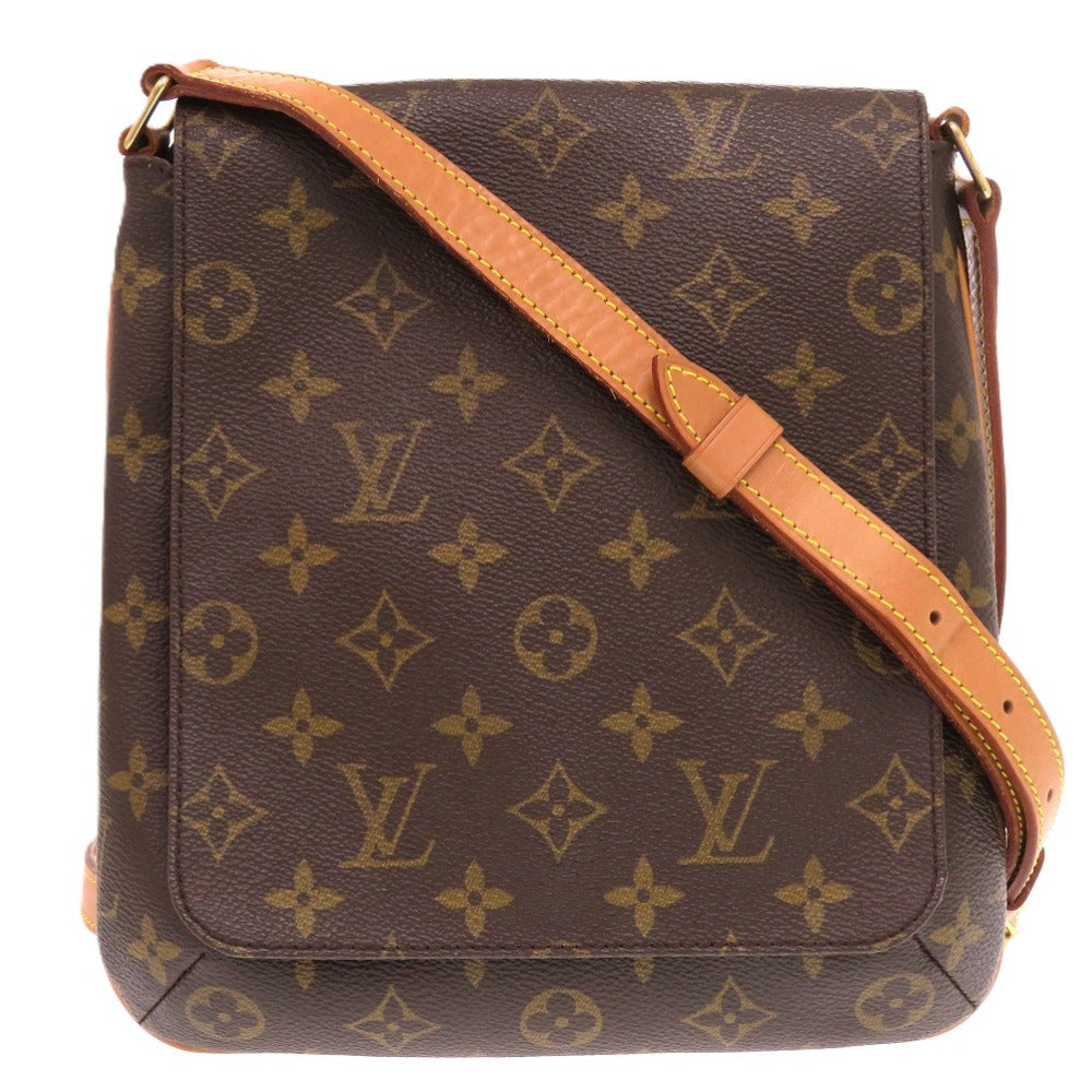 LOUIS VUITTON Shoulder Bag M51387 Monogram canvas Brown Long strap Monogram Musette Salsa Women