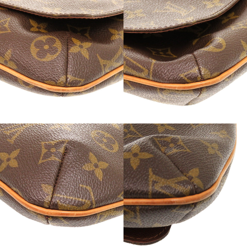 LOUIS VUITTON Shoulder Bag M51387 Monogram canvas Brown Long strap Monogram Musette Salsa Women