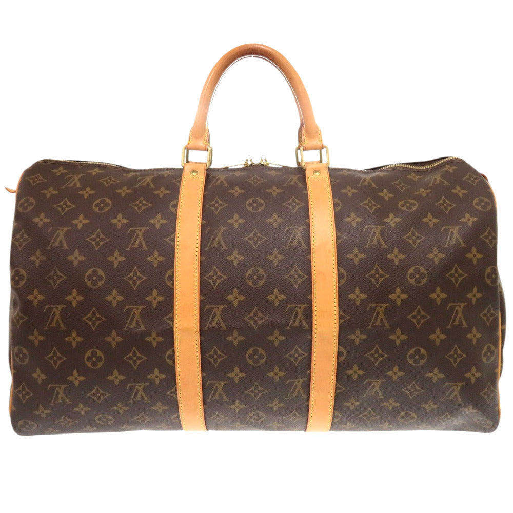 LOUIS VUITTON Boston Duffel bag M41426 Monogram canvas Brown Monogram Keepall 50 mens