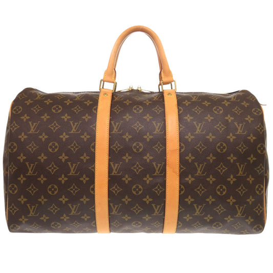 LOUIS VUITTON Boston Duffel bag M41426 Monogram canvas Brown Monogram Keepall 50 mens