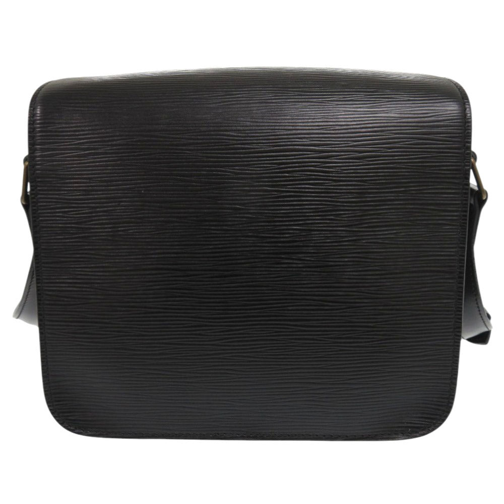 LOUIS VUITTON Shoulder Bag M52242 Epi Leather Noir Epi Cartouchiere Women