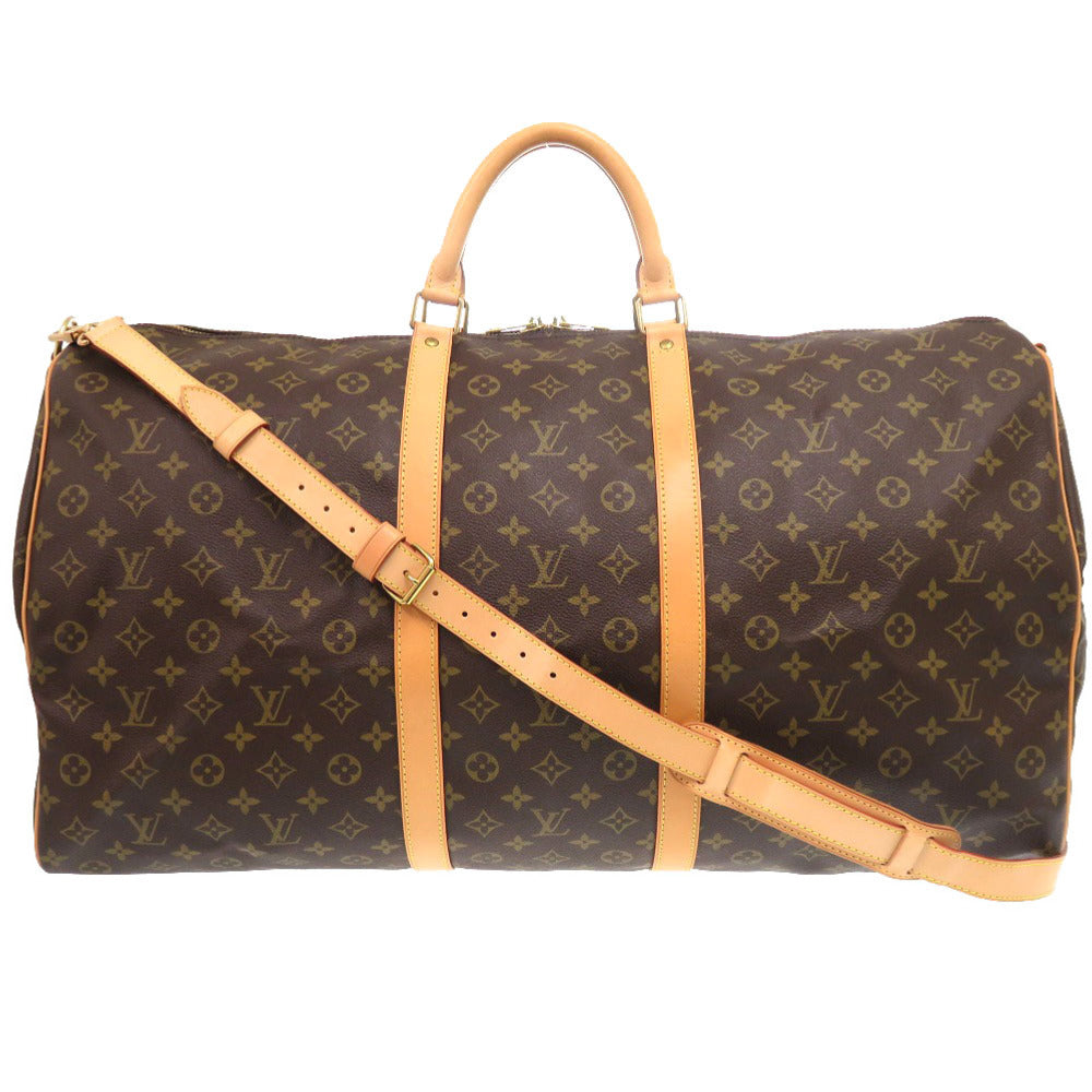LOUIS VUITTON Boston Duffel bag M41412 Monogram canvas Brown Monogram Keepall bandouliere60