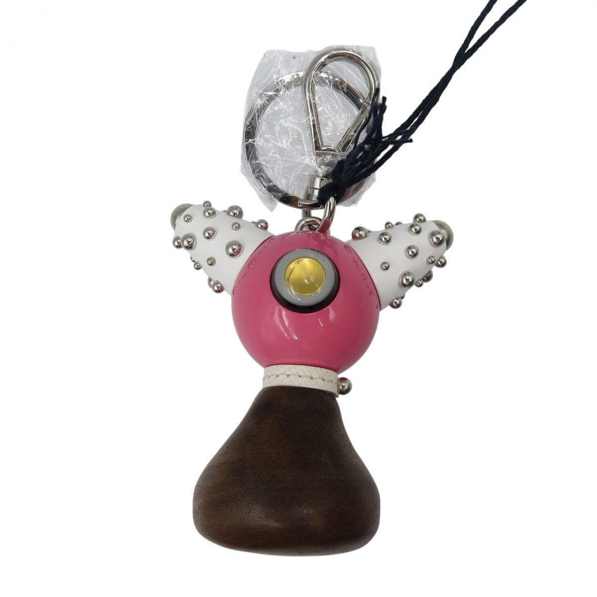PRADA key ring 1TR062 Metal, Wood Begonia TRICK ROBOT unisex(Unisex)