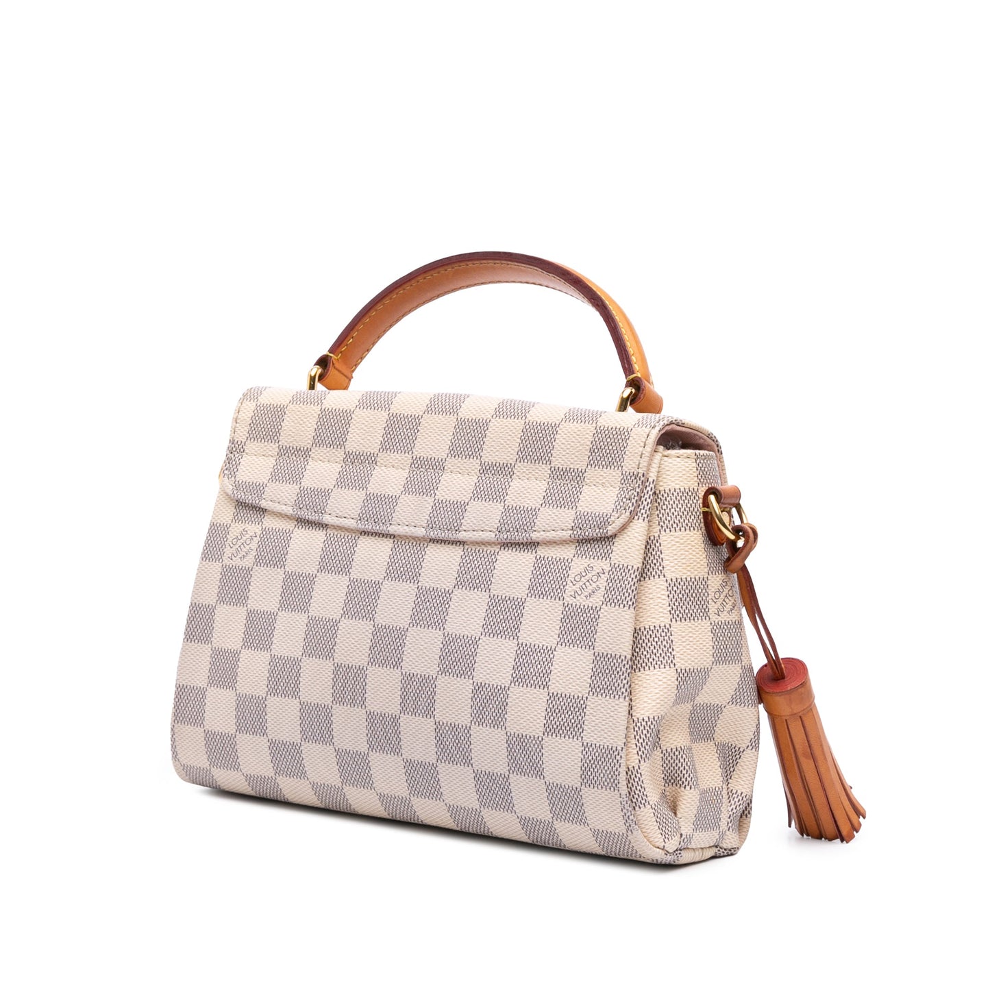 White Louis Vuitton Damier Azur Croisette Satchel