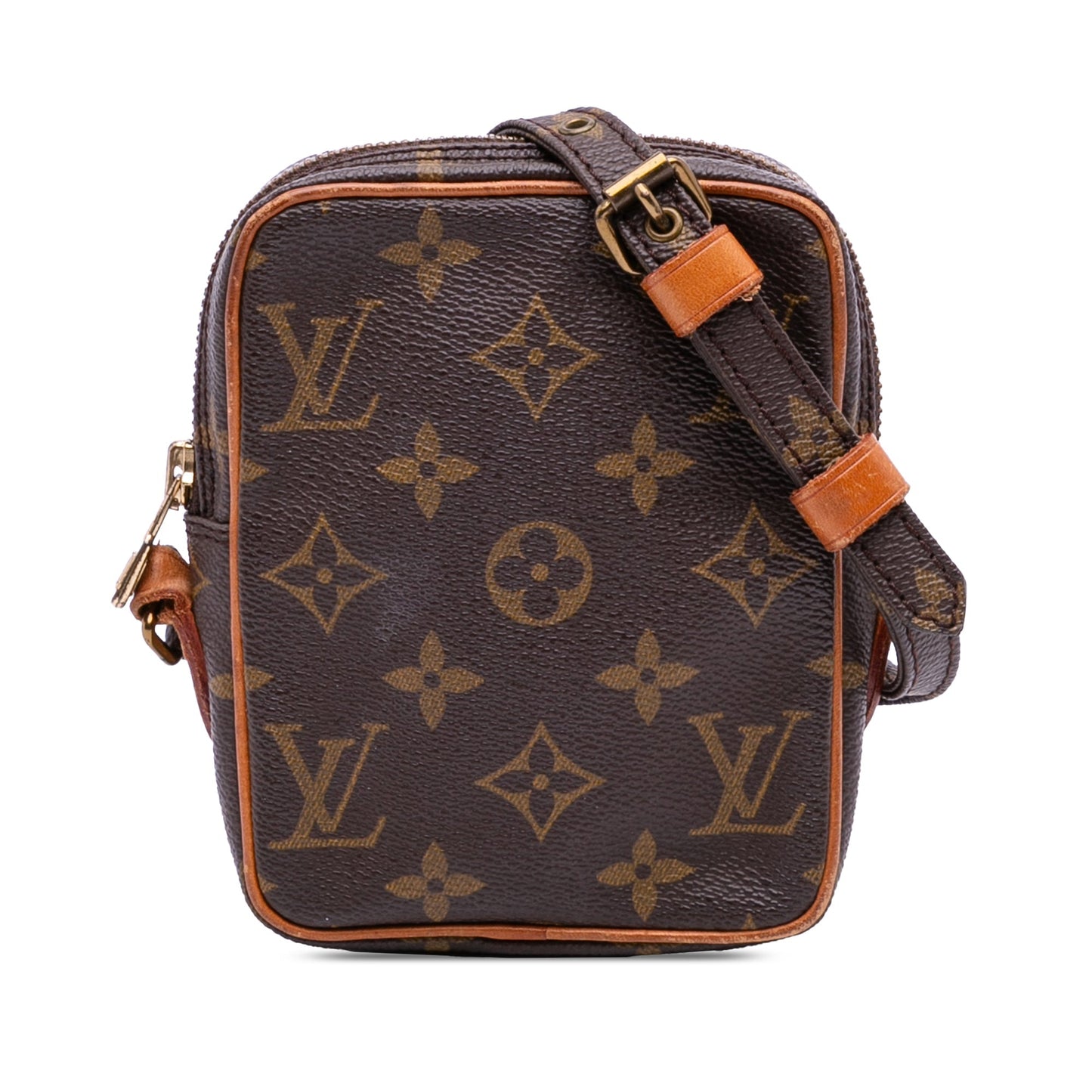 Brown Louis Vuitton Monogram Mini Danube Crossbody Bag