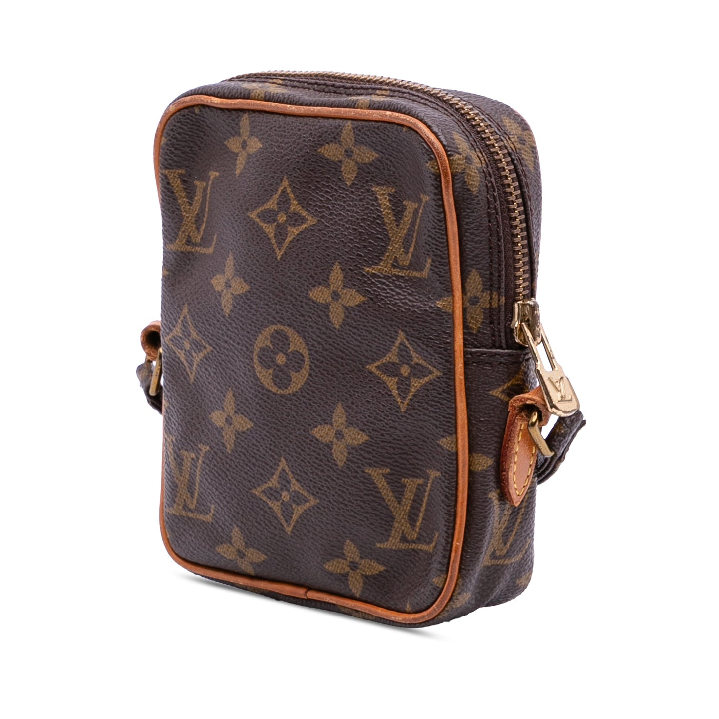 Brown Louis Vuitton Monogram Mini Danube Crossbody Bag