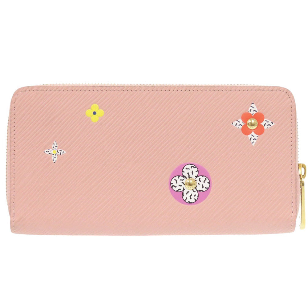 LOUIS VUITTON Long Wallet Purse M62067 Epi Leather pink Zip Around Epi Zippy wallet Women