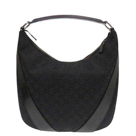 GUCCI Handbag 124357 002214 GG canvas, leather black One Shoulder Bag Women