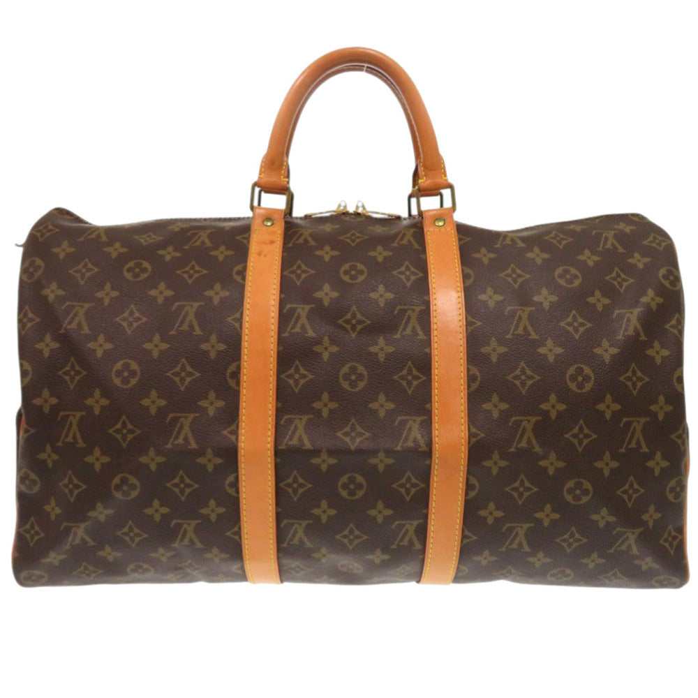 LOUIS VUITTON Boston Duffel bag M41426 Monogram canvas Brown Monogram Keepall 50