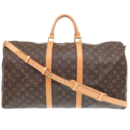 LOUIS VUITTON Boston Duffel bag M41414 Monogram canvas Brown Monogram Keepall bandouliere55