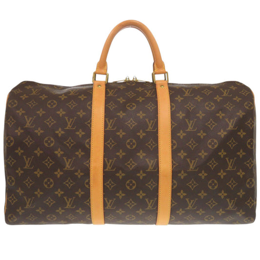 LOUIS VUITTON Boston Duffel bag M41426 Monogram canvas Brown Monogram Keepall 50