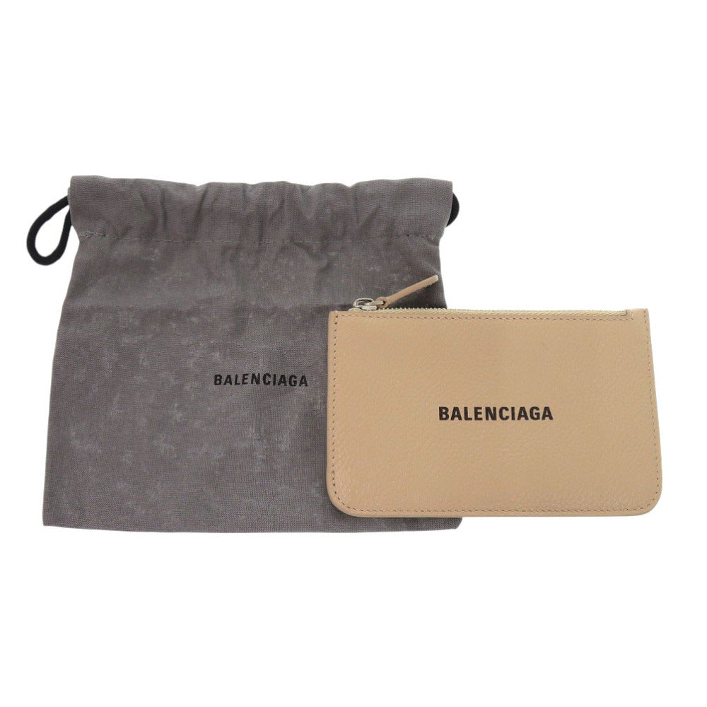 BALENCIAGA Card Case 637130 leather beige