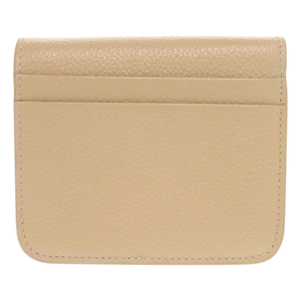 BALENCIAGA Bifold Wallet leather beige Women