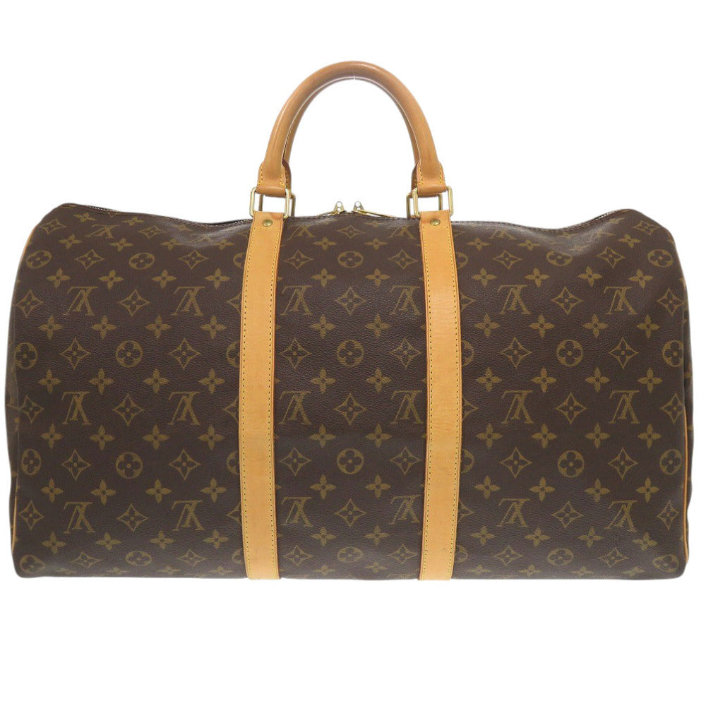LOUIS VUITTON Boston Duffel bag M41426 Monogram canvas Brown Monogram Keepall 50