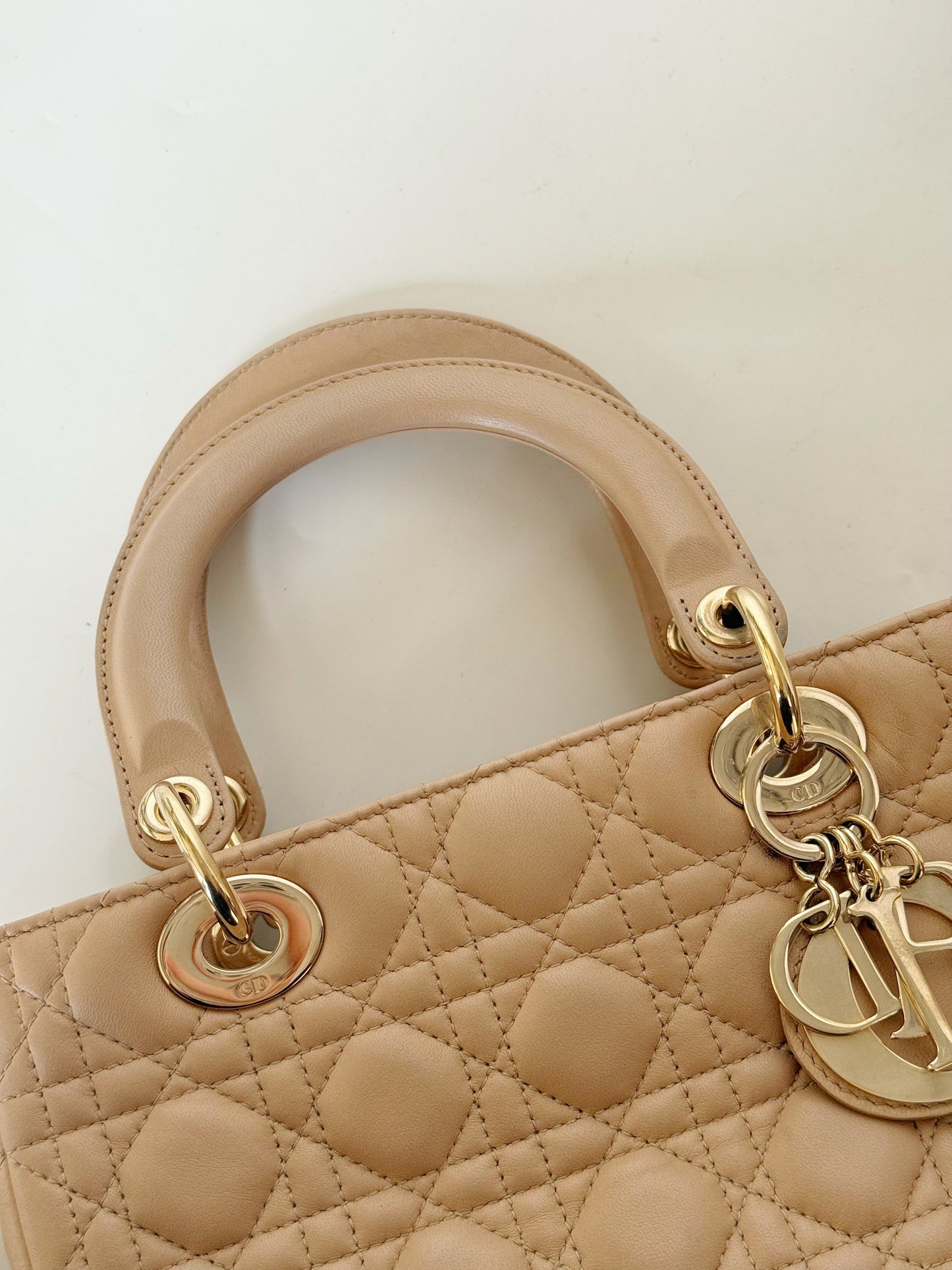 Christian Dior Lambskin Cannage Lady Dior