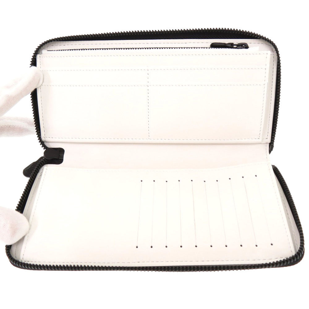 LOUIS VUITTON Long Wallet Purse M83381 leather white Monogram shadow Zippy Wallet Vertical