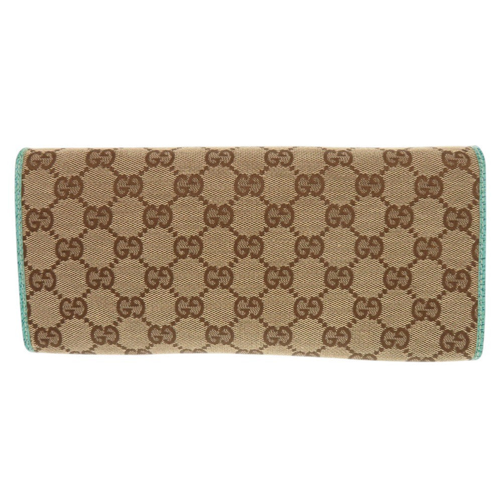 GUCCI Shoulder Bag 117594 GG canvas Blue type Bamboo Women