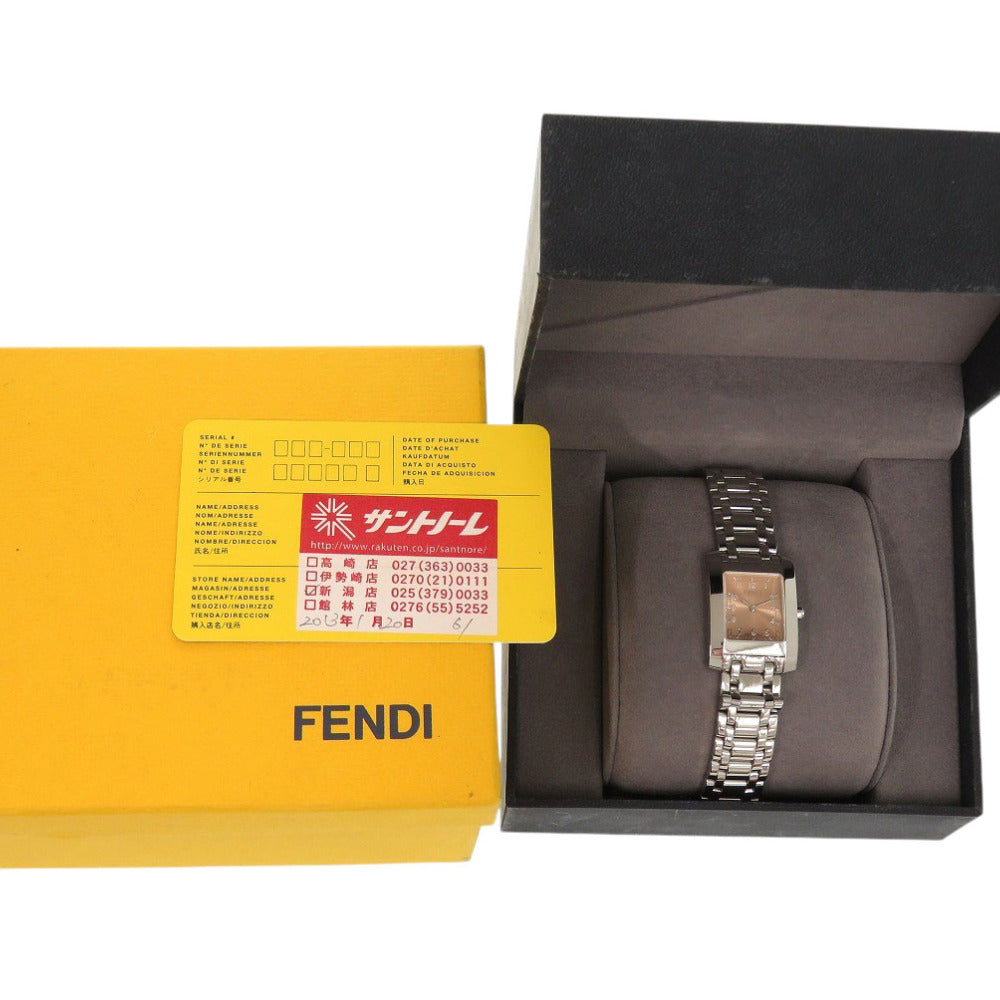 FENDI Watches Quartz 7000L Stainless Steel pink Classico pink dial