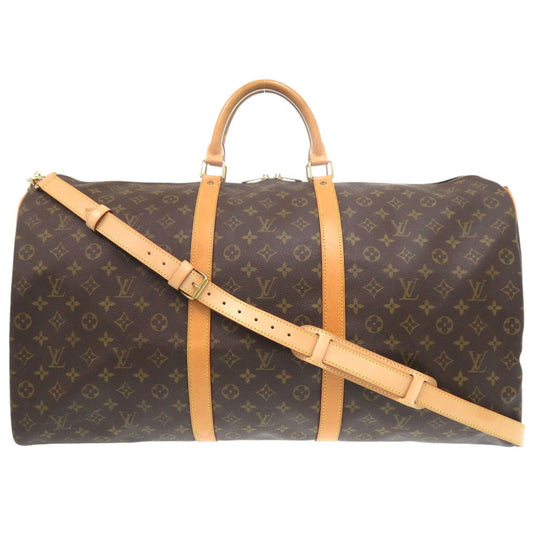 LOUIS VUITTON Boston Duffel bag M41412 Monogram canvas Brown Monogram Keepall bandouliere60