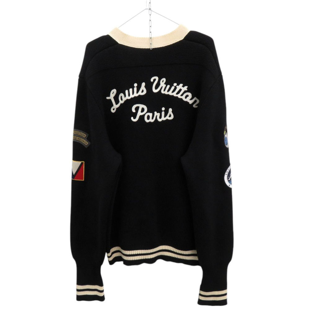 LOUIS VUITTON cardigan wool black 4L