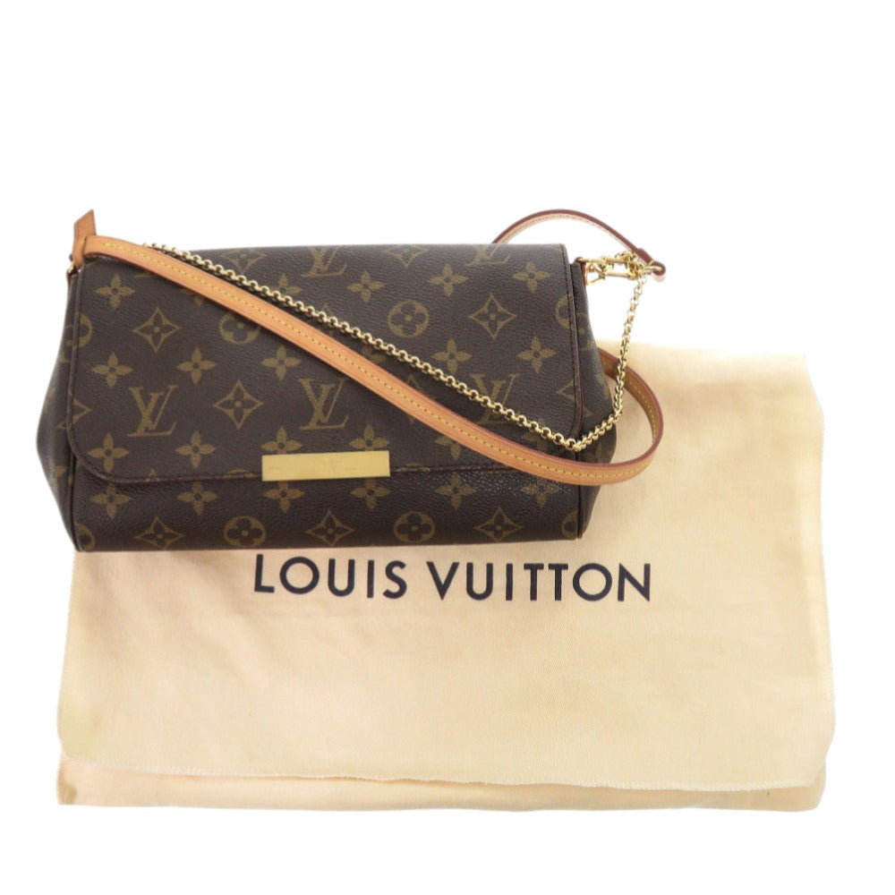 LOUIS VUITTON Shoulder Bag M40717 Monogram canvas Brown Monogram Favorit PM